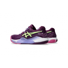 TÊNIS ASICS GEL RESOLUTION 9 PADEL - DEEP MAUVE/LIME GREEN